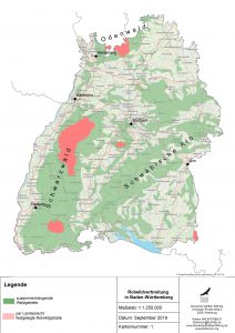 Rotwildbezirke Baden-Württemberg